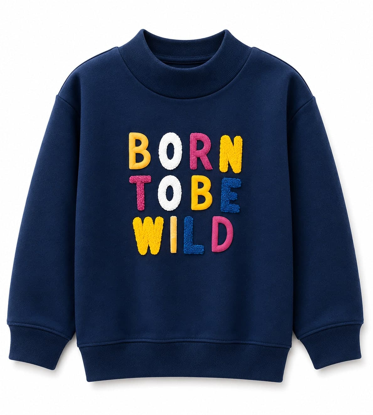 Colorblock Graphic Sweatshirt, Cream & Green - Haram Textile Boys Collection