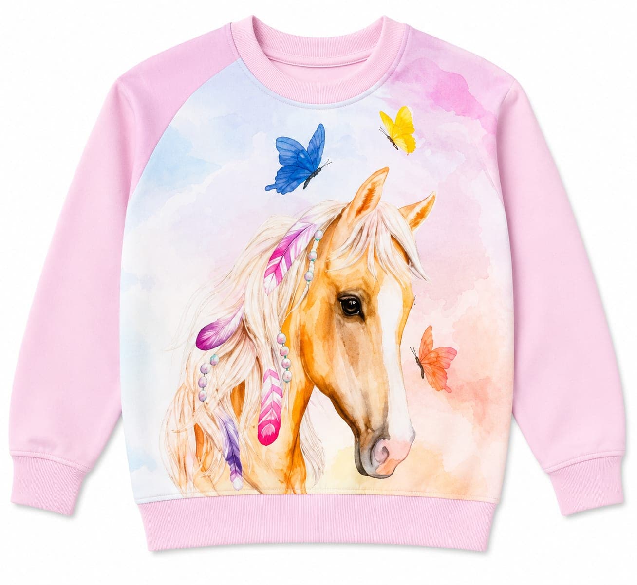Graphic Sweatshirt, Pink - Haram Textile Girls Collection