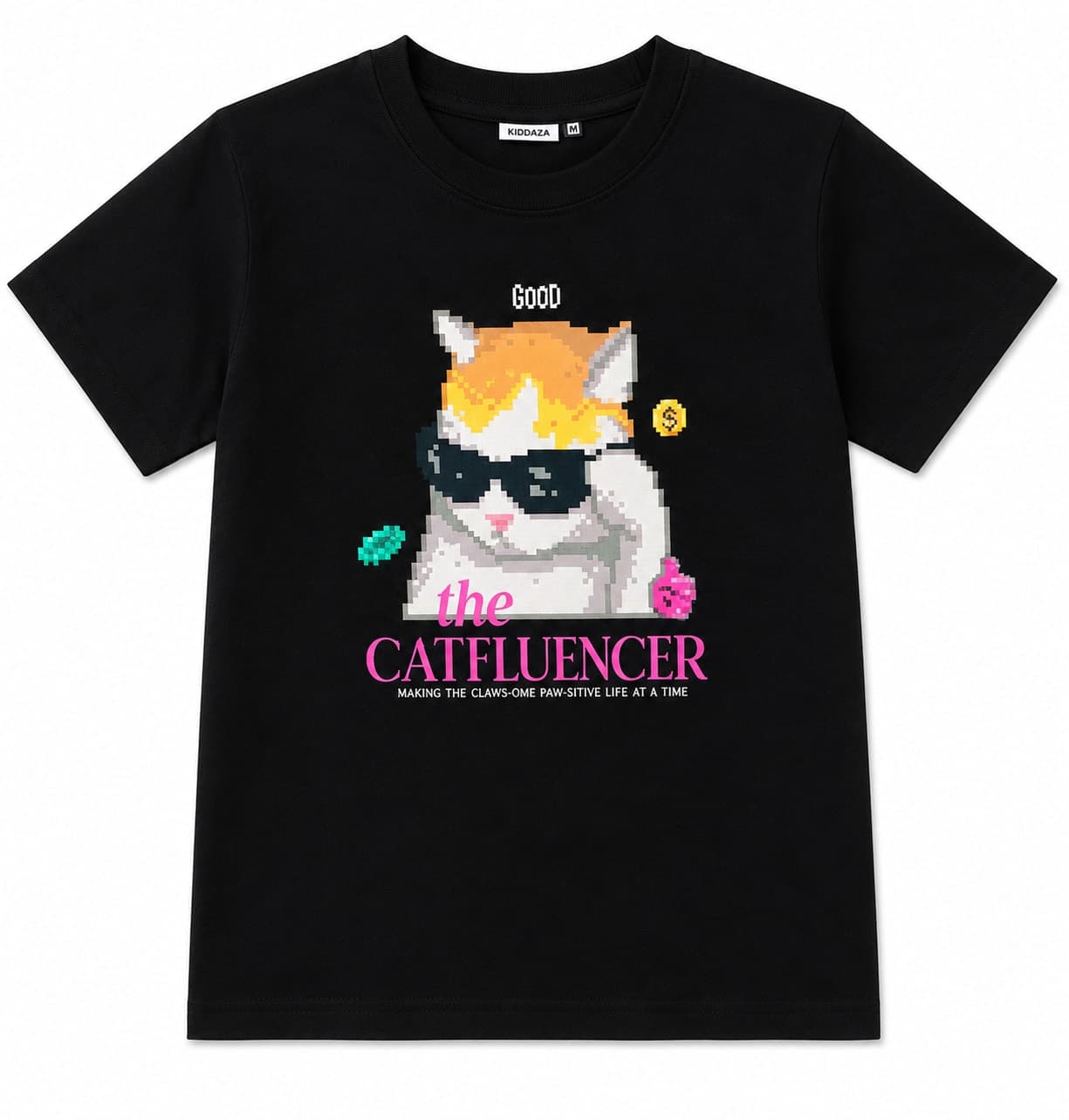 Graphic T-Shirt, Black - Haram Textile Girls Collection